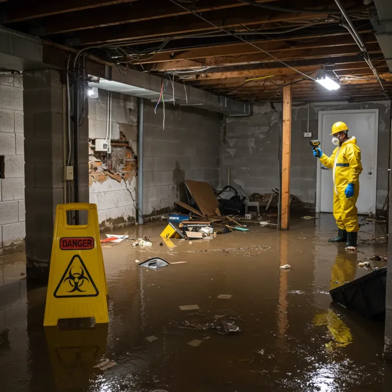 Flooded Basement Electrical Hazard in Rancho Santa Margarita, CA Property